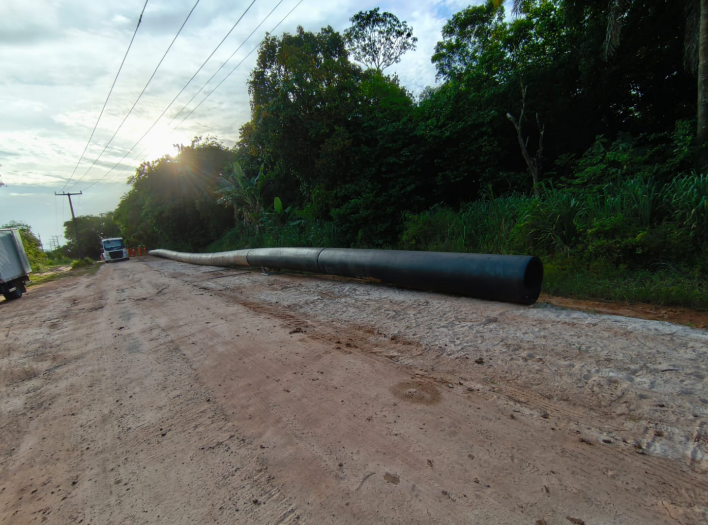 Saneamento — BA 093 – KM 14 – Camaçari/BA