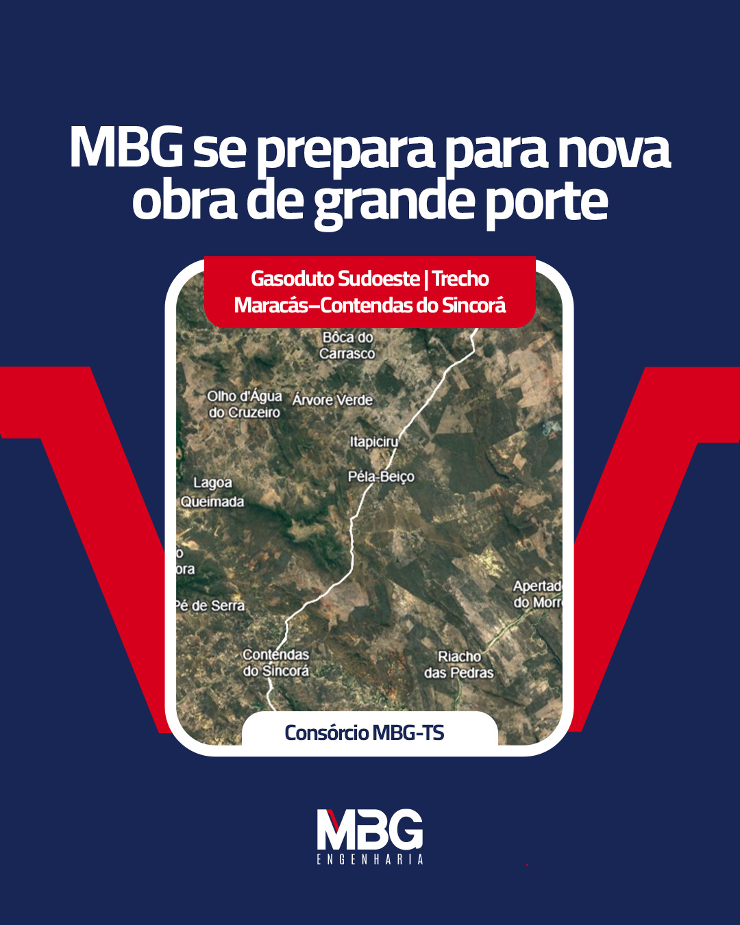 Consórcio MBG-TS está pronto para iniciar uma nova obra de grande porte no Sudoeste da Bahia